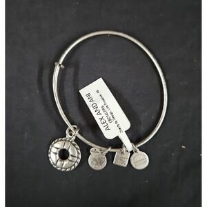Alex and Ani Life Preserver Charm Bracelet NIB Silver Expandable Bangle